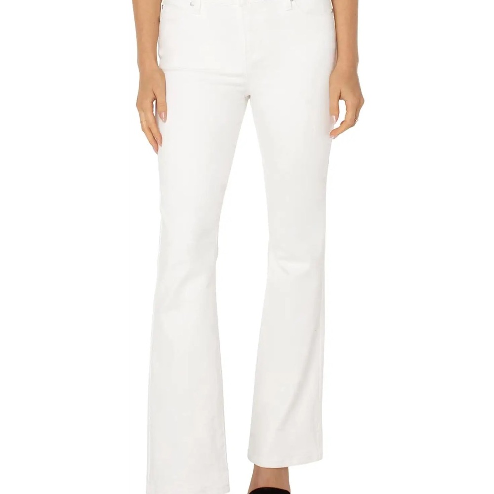 Liverpool White Flare Wide Leg Jeans for Effortless Style